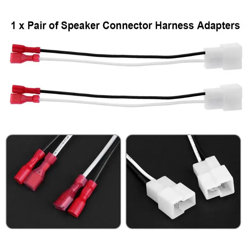 Audio Jumper Wire - 1 paio Auto Car Speaker Connector