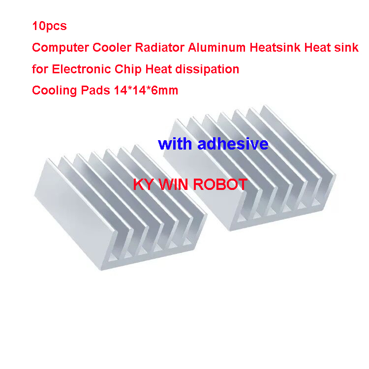 Heatsink Aluminum - 10 Pezzi Mini Dissipatore di Calore
