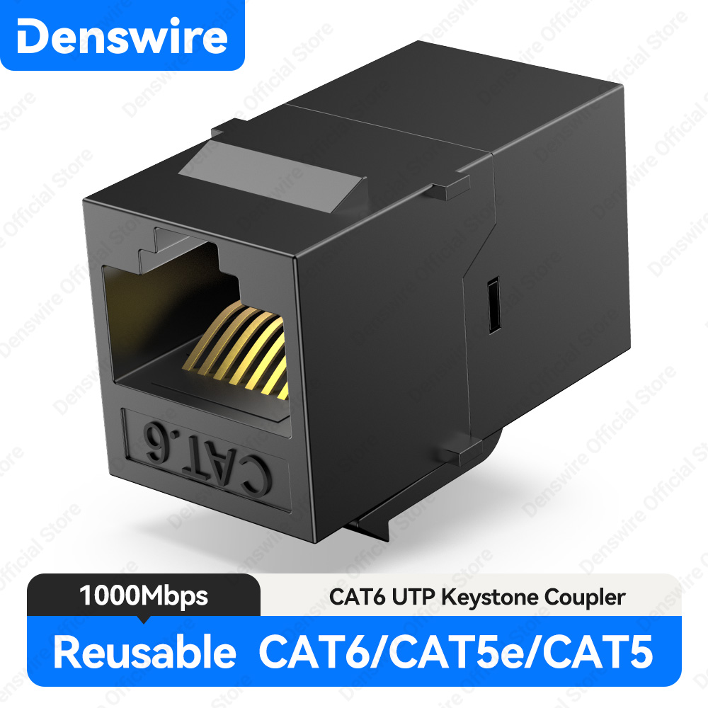 Rj45 Jack - Denswire RJ45 CAT6 Accoppiatore Inline Keystone
