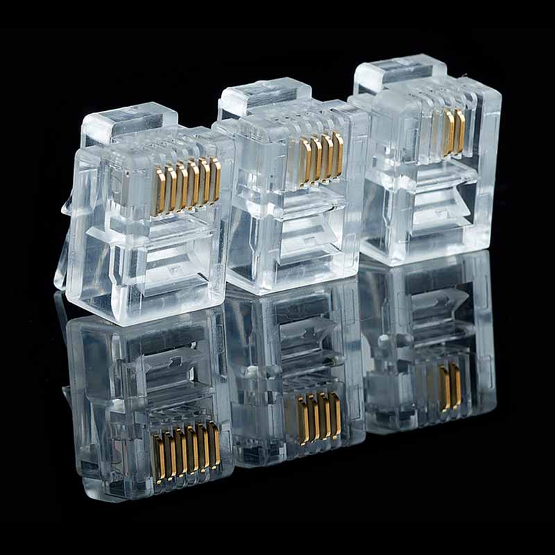 Rj45 Jack - 20/50/100PCS RJ11 6P2C 6P4C 6P6C Telefono