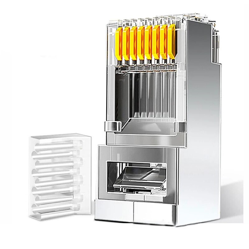 Rj45 Jack - ZoeRax 50 connettori Cat6 RJ45, estremità