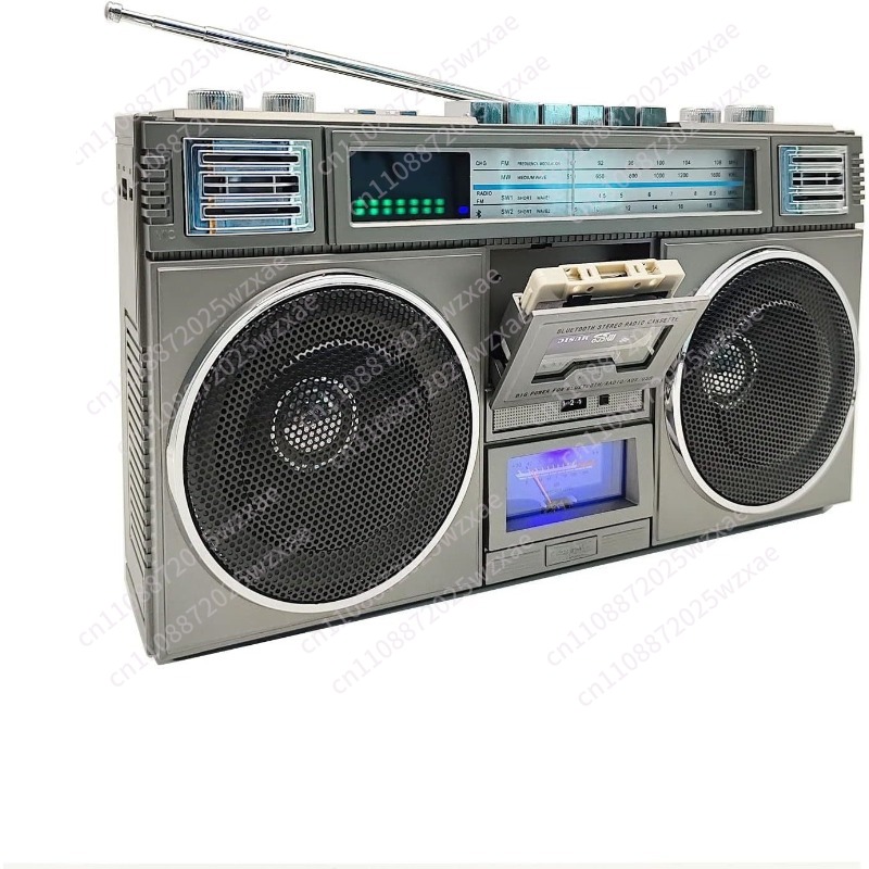 Usb Sound Card - Altoparlante Bluetooth Retrò con Subwoofer Stereo,