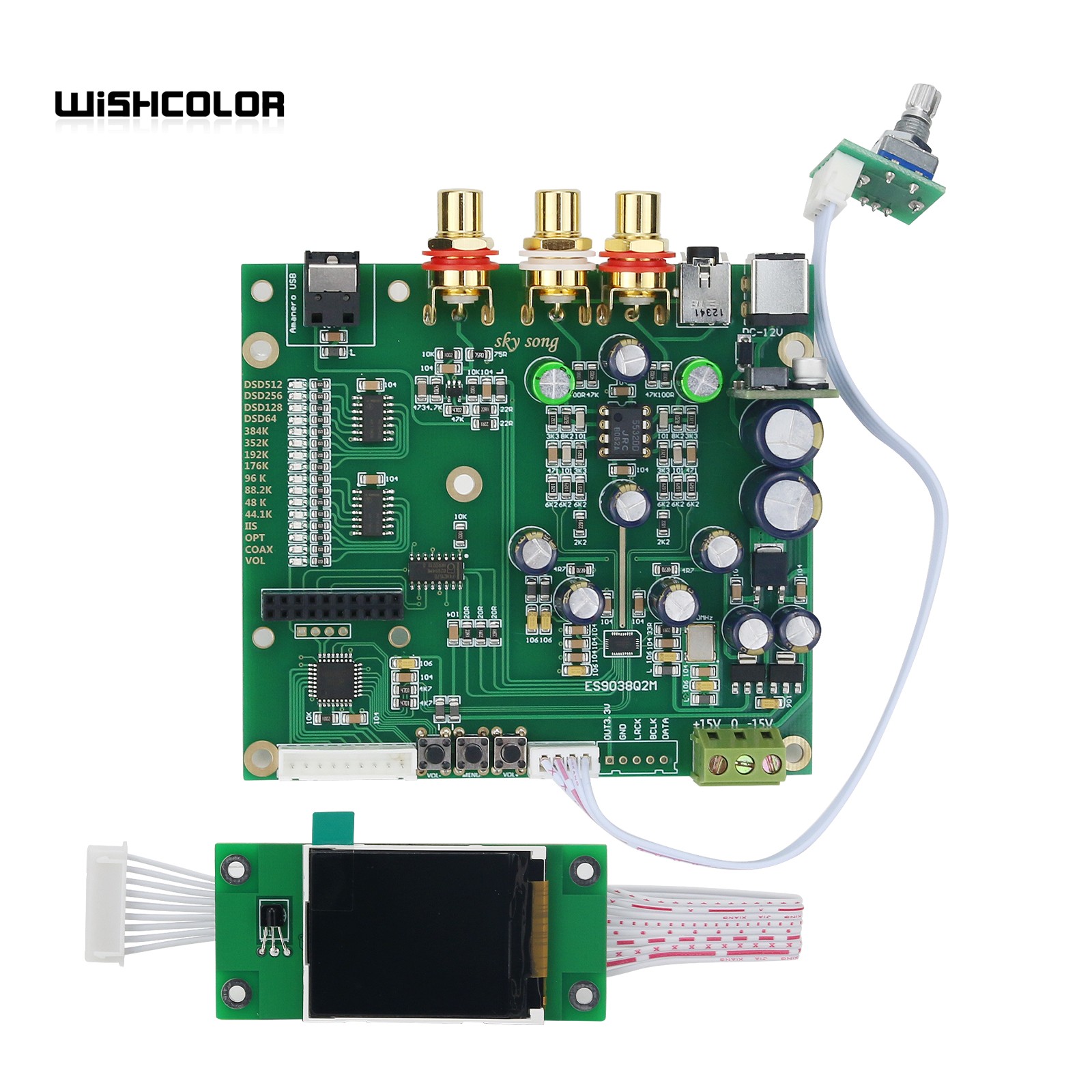 Dac Board - Wishcolor Sky Song ES9038Q2M scheda di