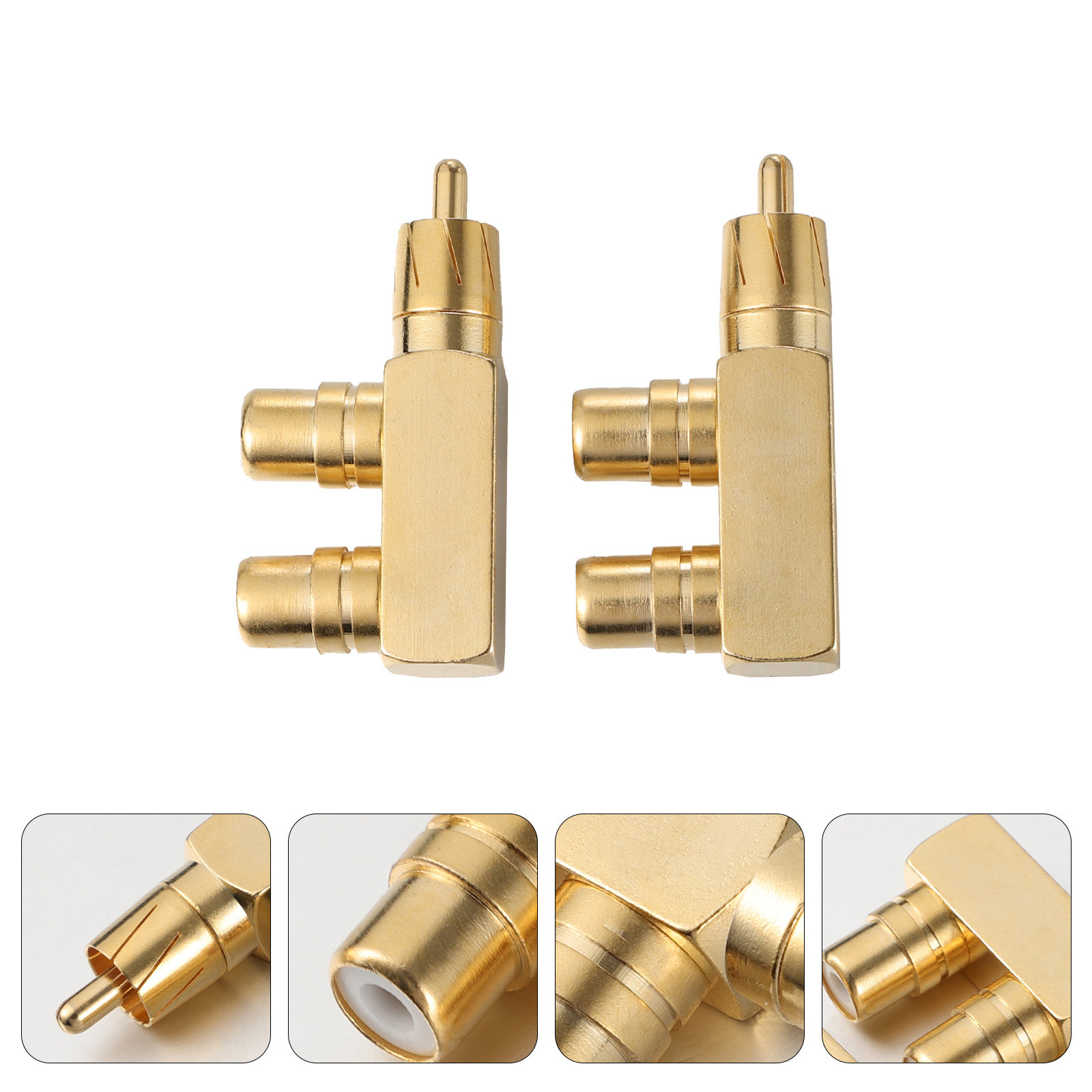 Subwoofer - 2 adattatori audio, splitter a 90
