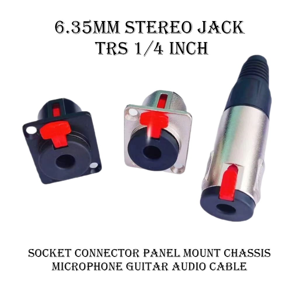 Trs Cable - Connettore Jack Stereo Femmina da 6,35mm