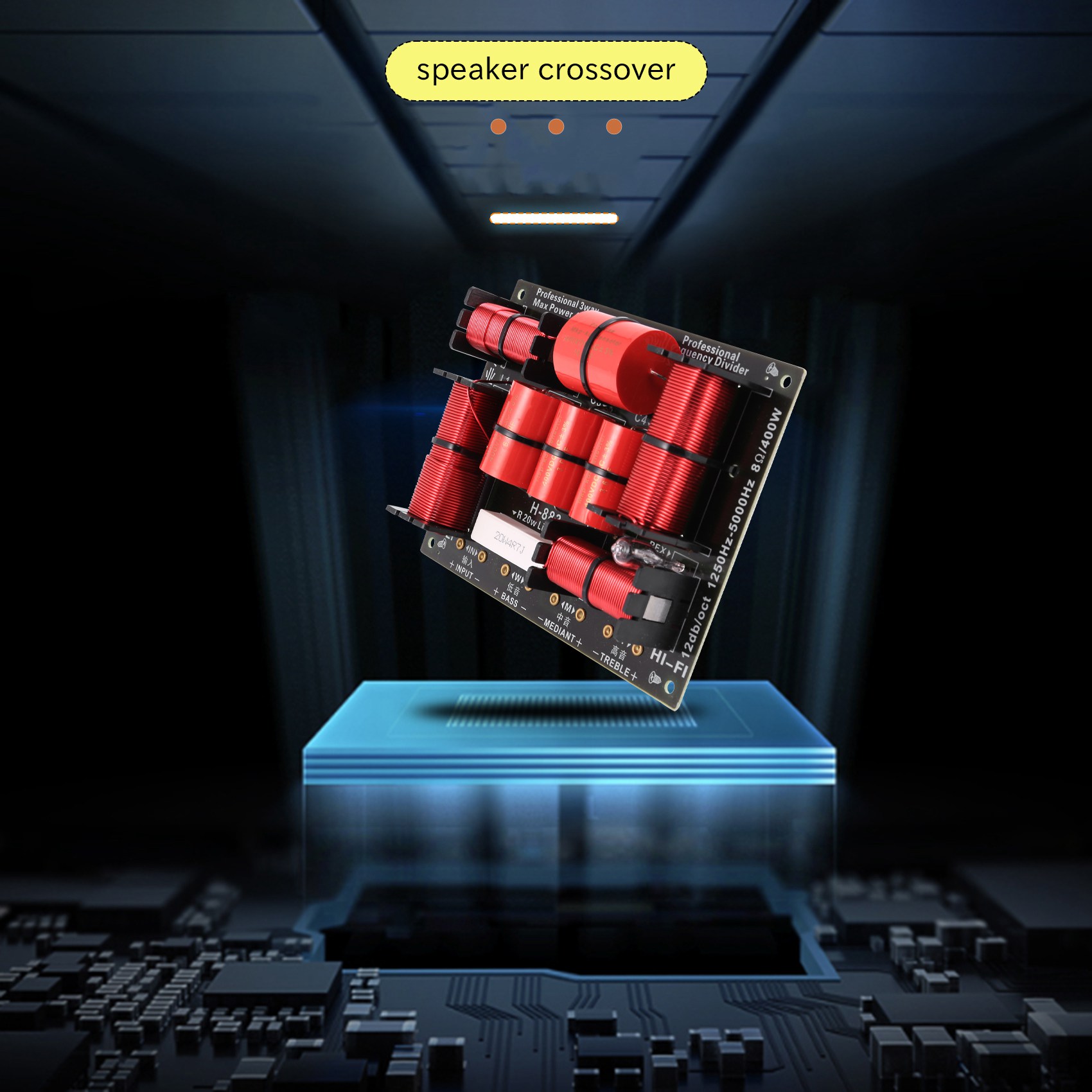 Speaker Crossover - Eccellente-400W Divisore crossover a 3 vie