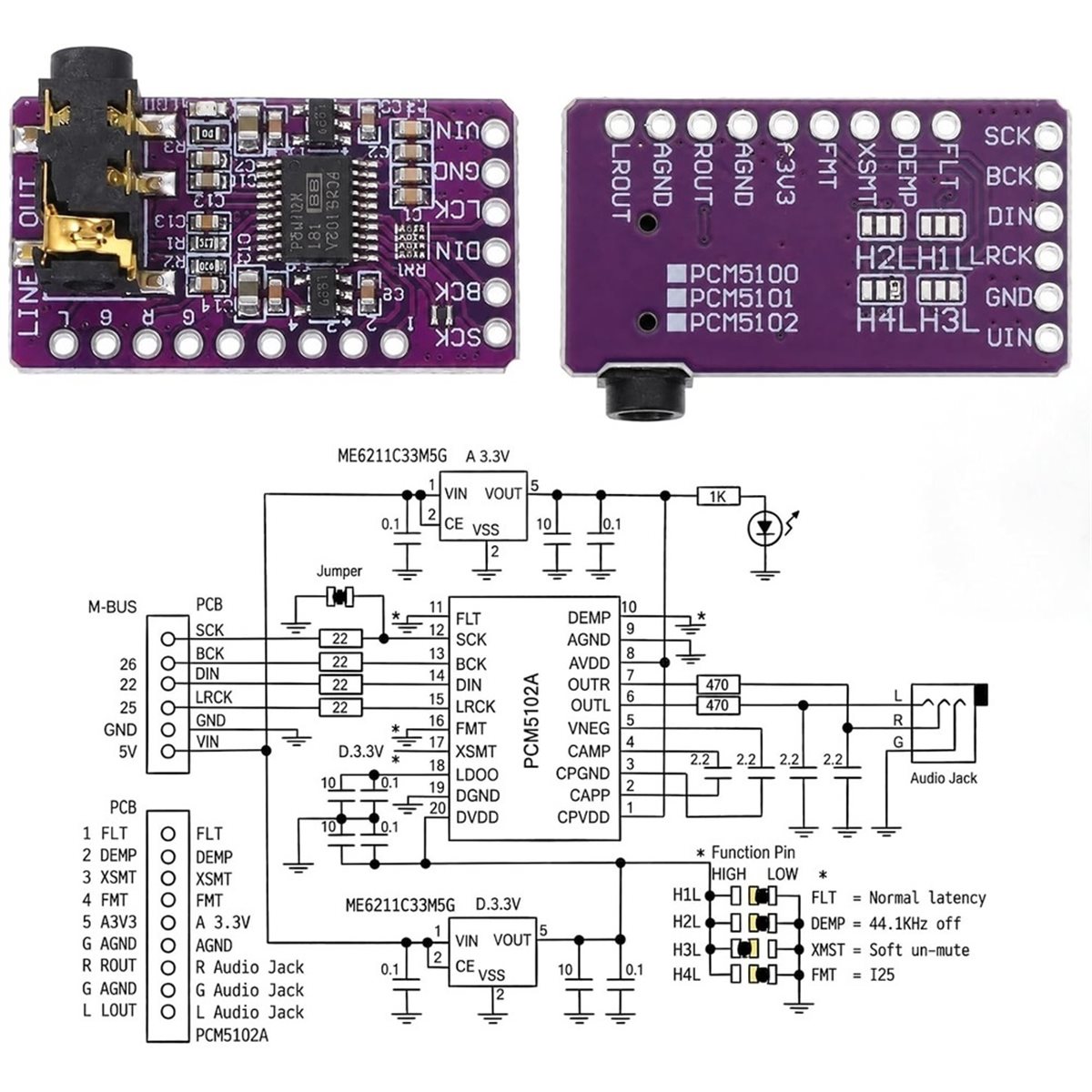 2 pezzi di modulo decodificato - Pcm5102 recensione e prezzo