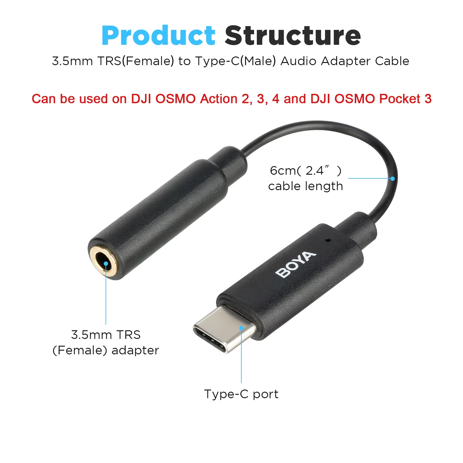 BOYA BY-K4 Cavo adattatore aud - Trs Cable recensione e prezzo