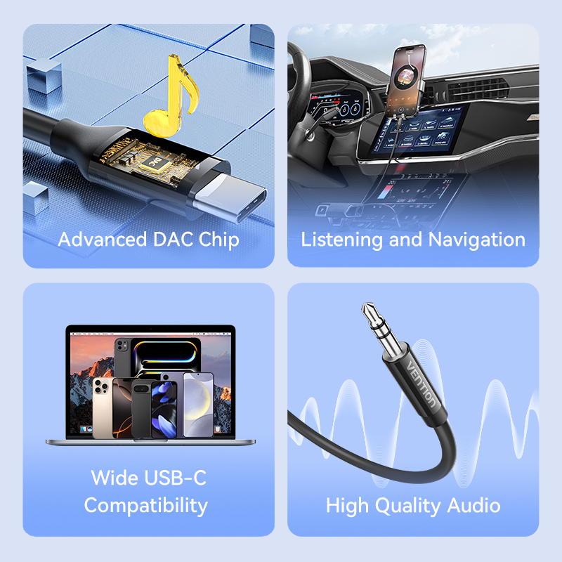 Vention DAC Chip USB Tipo C a  - Audio Jumper Wire recensione e prezzo