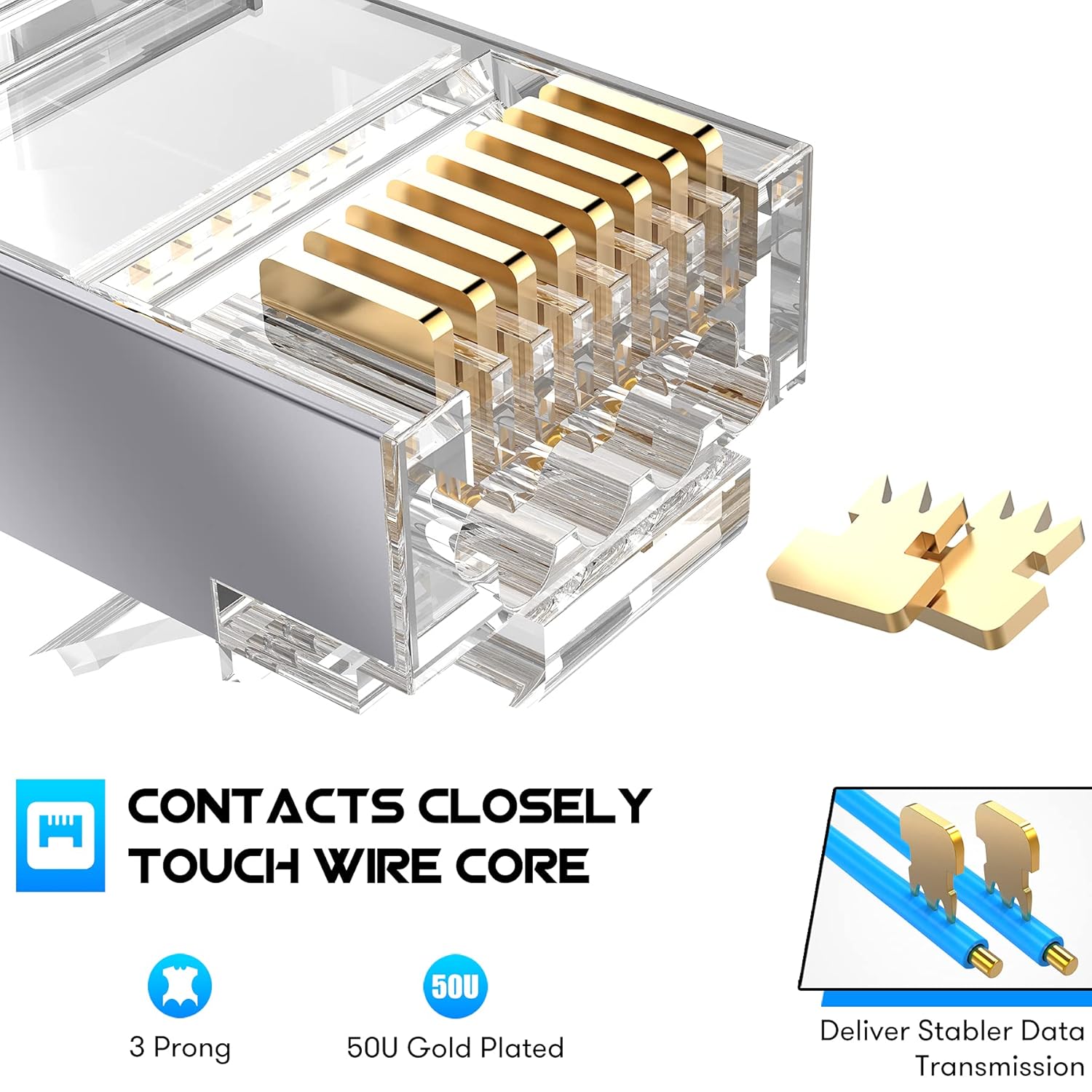 ZoeRax Confezione da 50 connet - Rj45 Jack recensione e prezzo